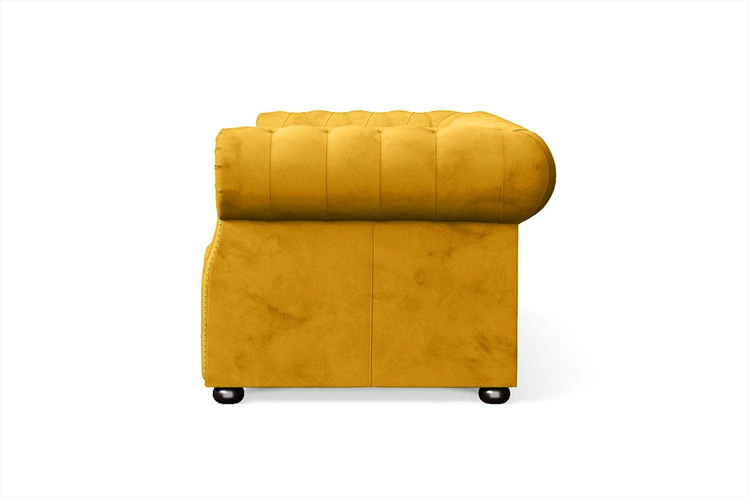 LIVELUSSO Sofa Cuneo 2 Seater Sofa Yellow Velvet