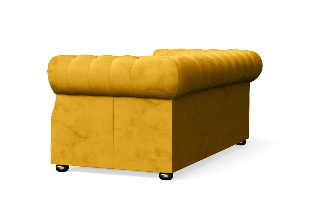 LIVELUSSO Sofa Cuneo 2 Seater Sofa Yellow Velvet