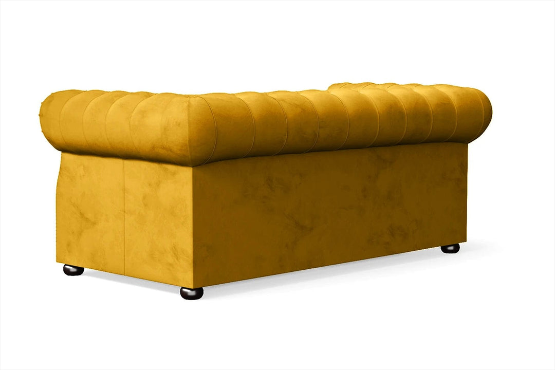 LIVELUSSO Sofa Cuneo 2 Seater Sofa Yellow Velvet