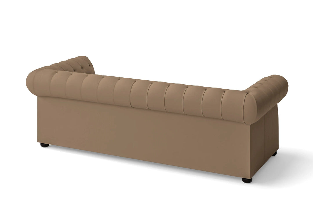 LIVELUSSO Sofa Cuneo 3 Seater Sofa Stone Leather