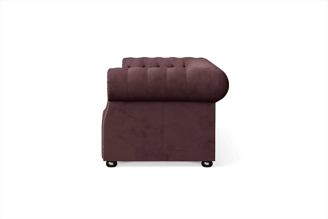 LIVELUSSO Sofa Cuneo 3 Seater Sofa Grape Velvet