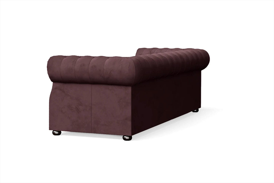 LIVELUSSO Sofa Cuneo 3 Seater Sofa Grape Velvet