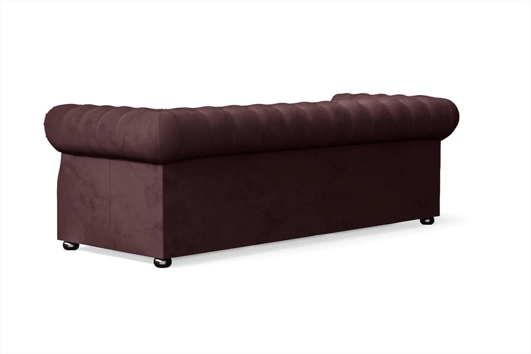 LIVELUSSO Sofa Cuneo 3 Seater Sofa Grape Velvet