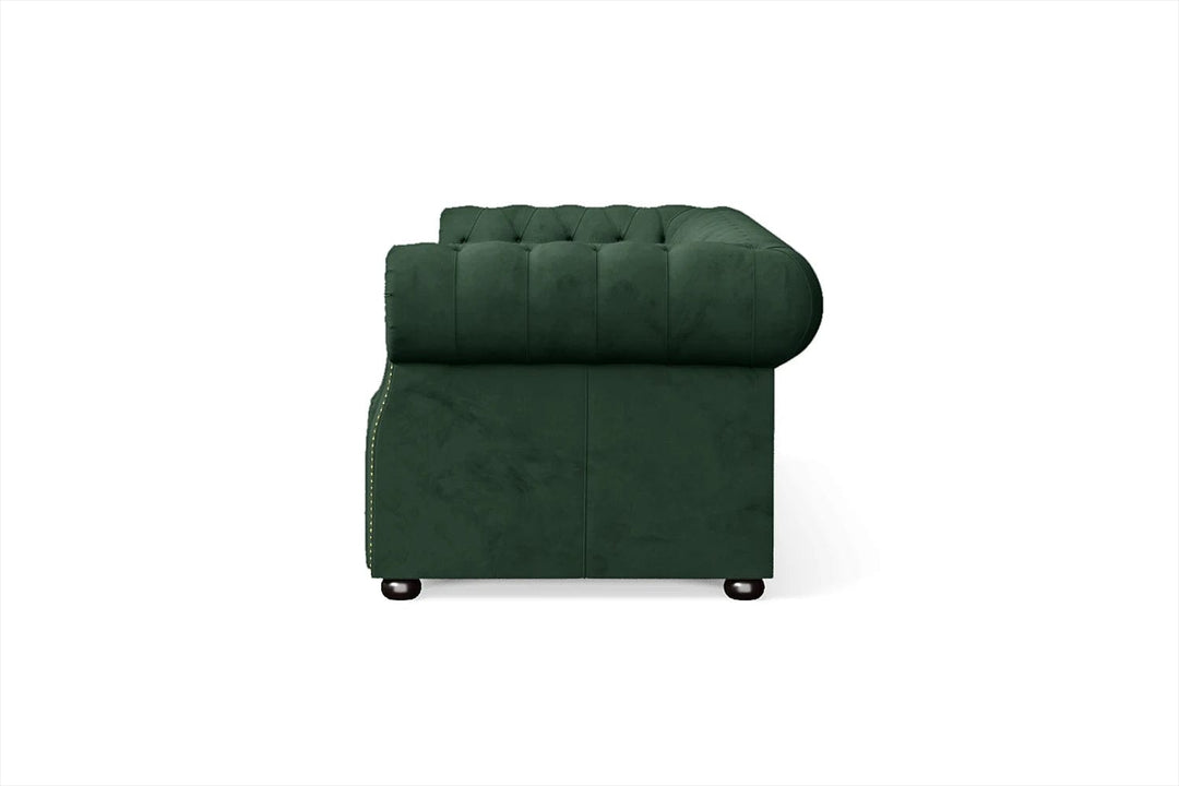 LIVELUSSO Sofa Cuneo 3 Seater Sofa Green Velvet