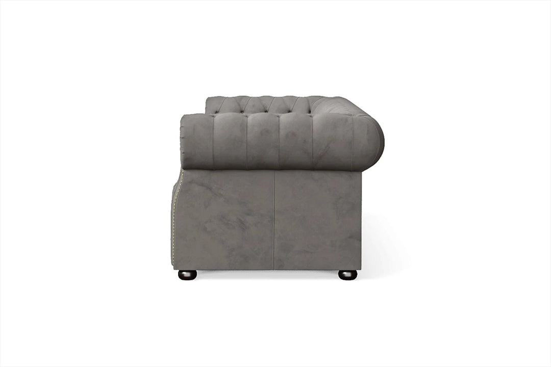 LIVELUSSO Sofa Cuneo 3 Seater Sofa Grey Velvet