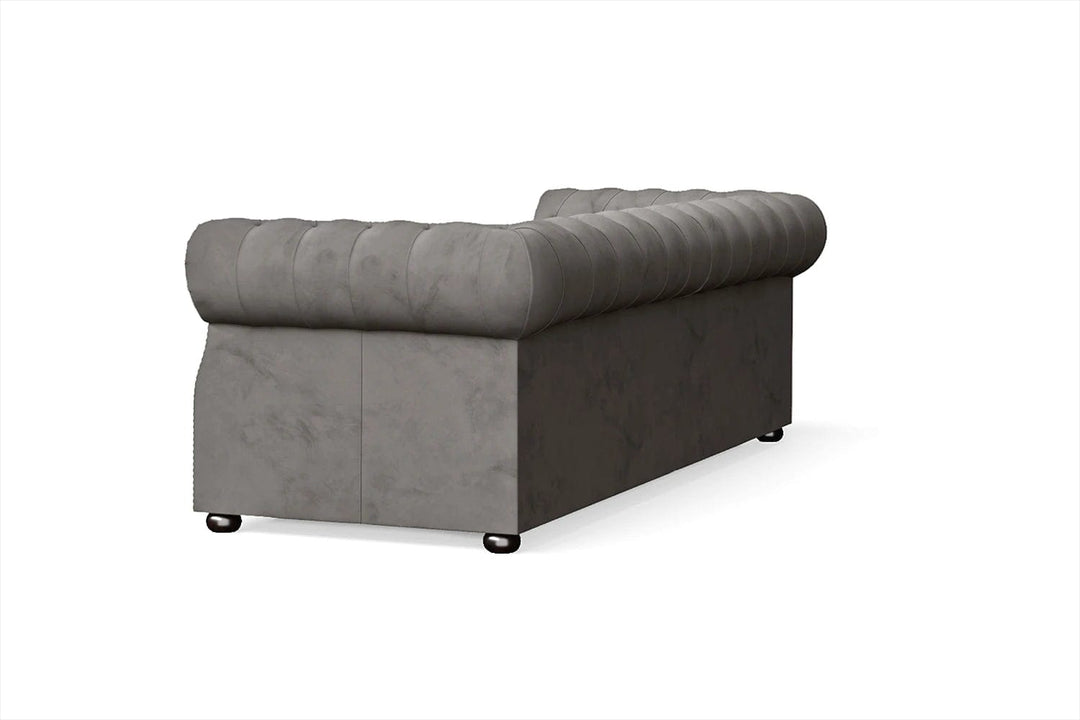 LIVELUSSO Sofa Cuneo 3 Seater Sofa Grey Velvet