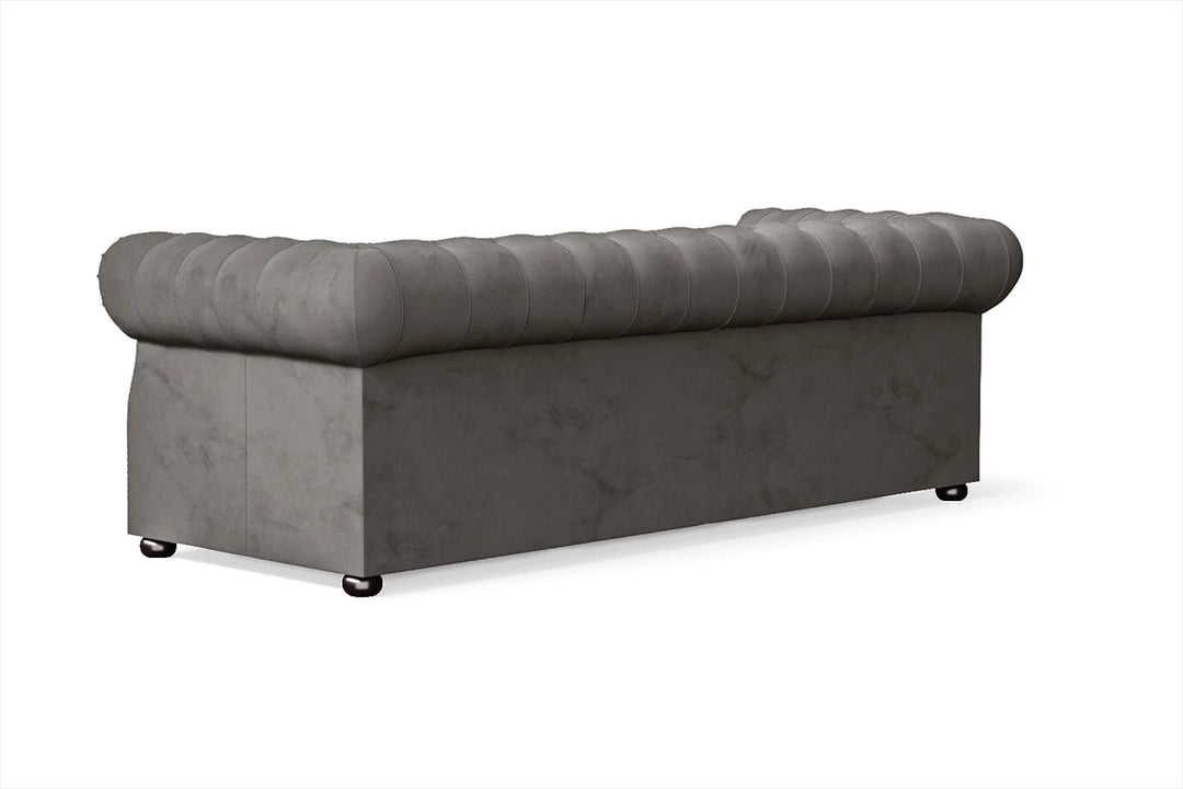 LIVELUSSO Sofa Cuneo 3 Seater Sofa Grey Velvet