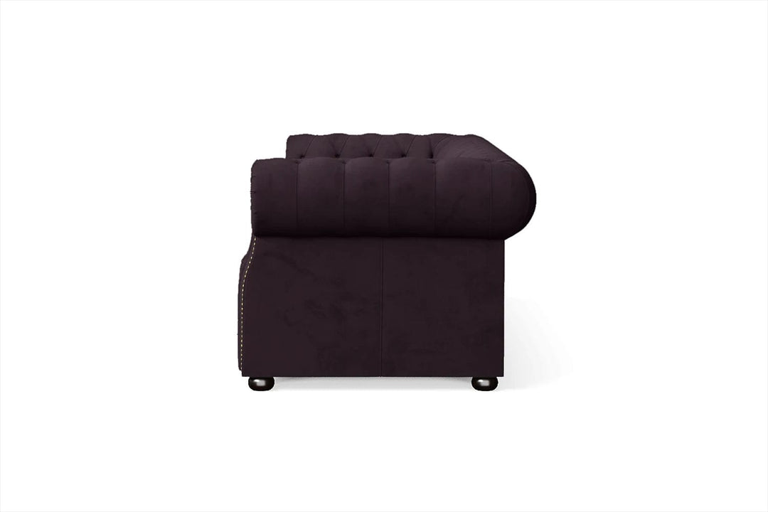 LIVELUSSO Sofa Cuneo 3 Seater Sofa Purple Velvet