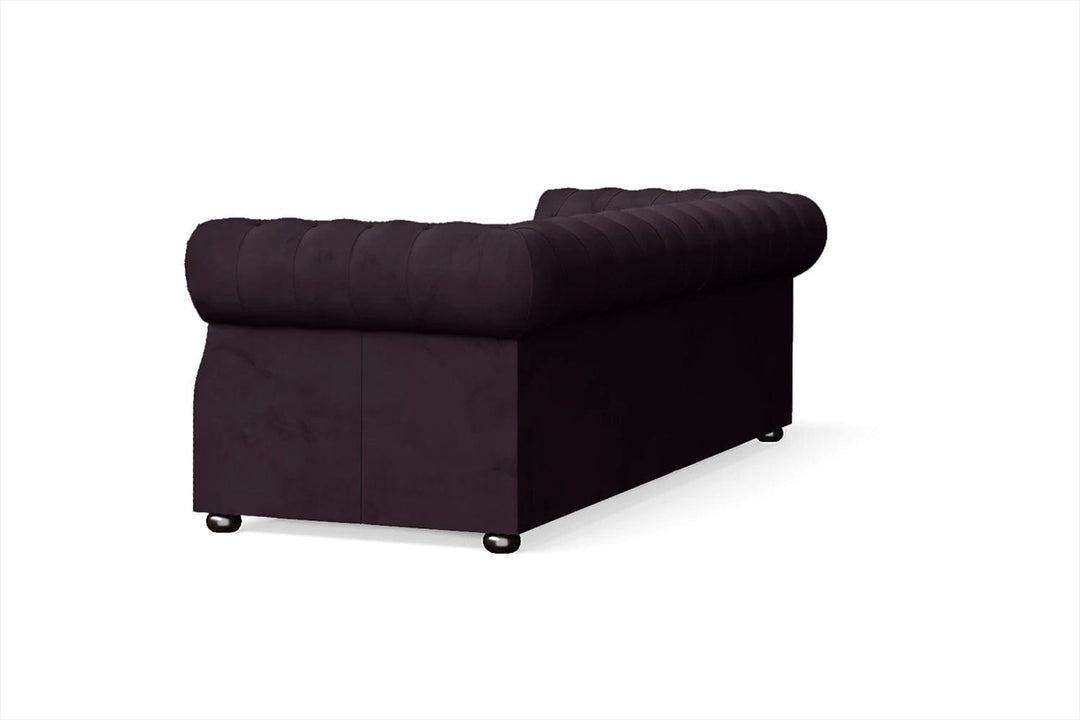 LIVELUSSO Sofa Cuneo 3 Seater Sofa Purple Velvet