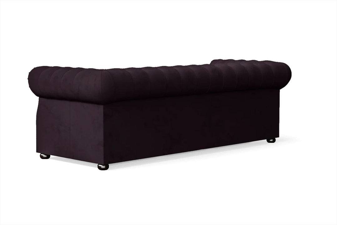 LIVELUSSO Sofa Cuneo 3 Seater Sofa Purple Velvet