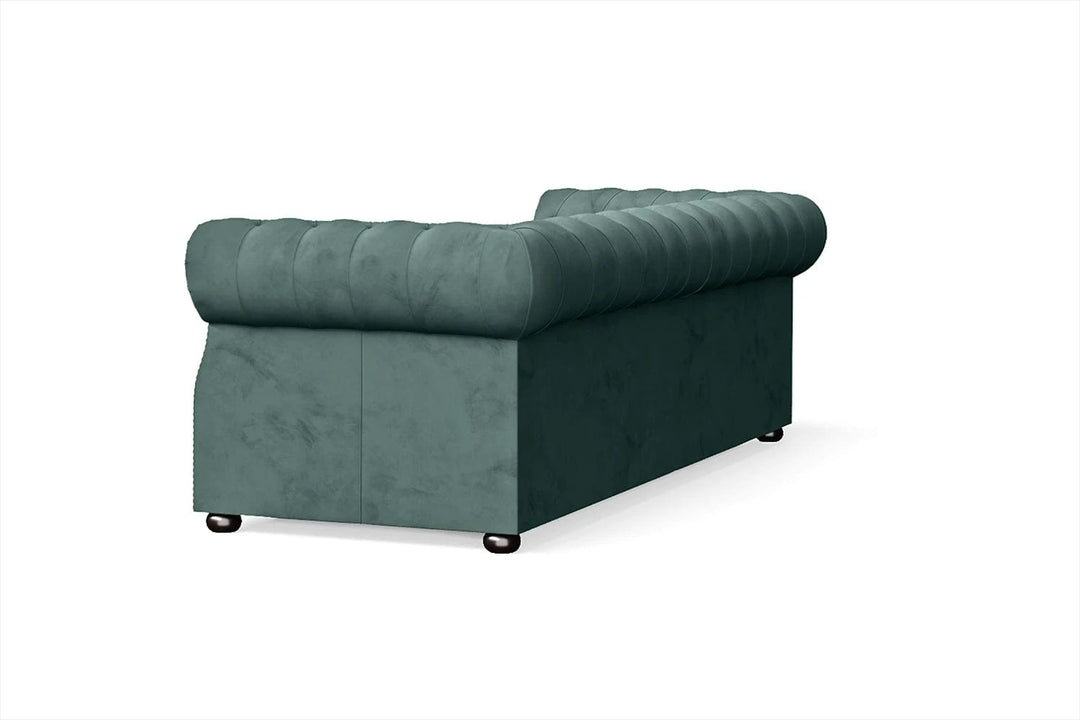 LIVELUSSO Sofa Cuneo 3 Seater Sofa Teal Velvet