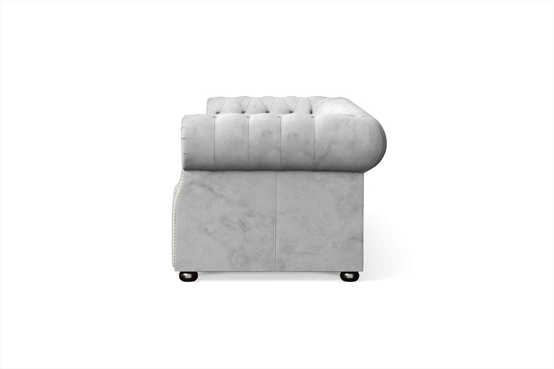 LIVELUSSO Sofa Cuneo 3 Seater Sofa White Velvet