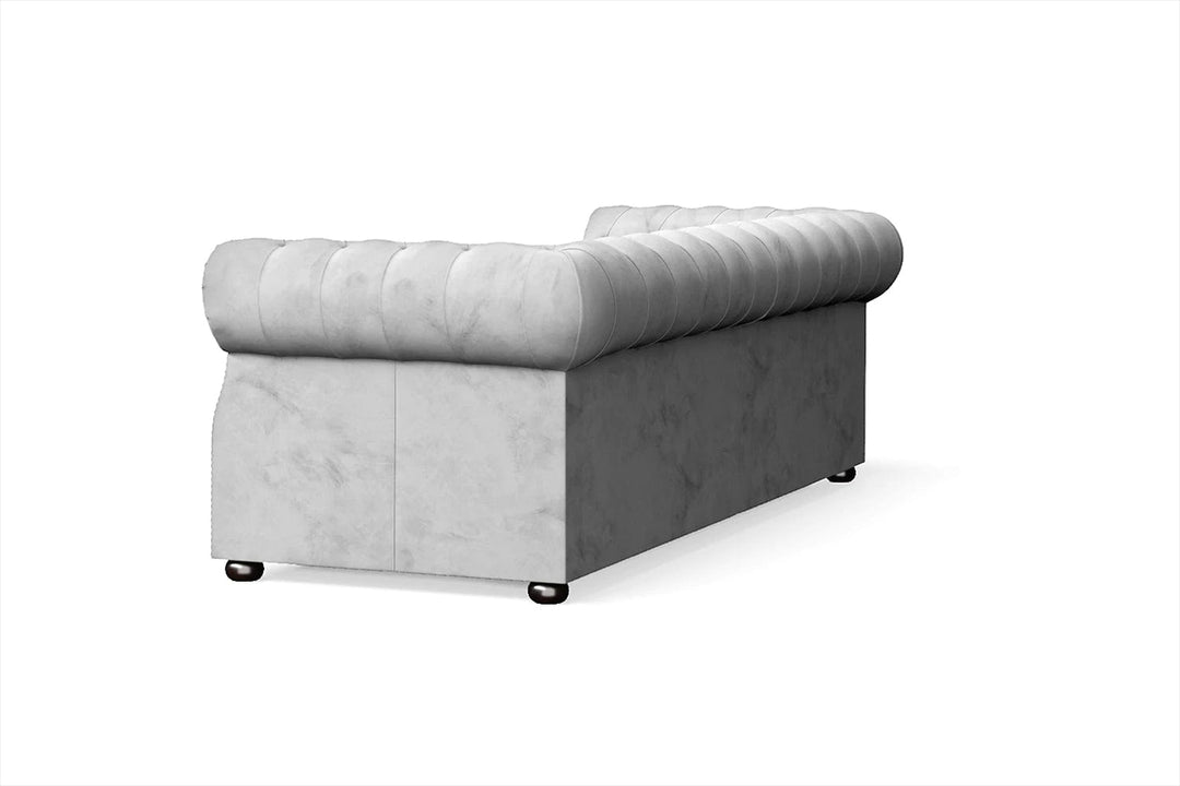 LIVELUSSO Sofa Cuneo 3 Seater Sofa White Velvet