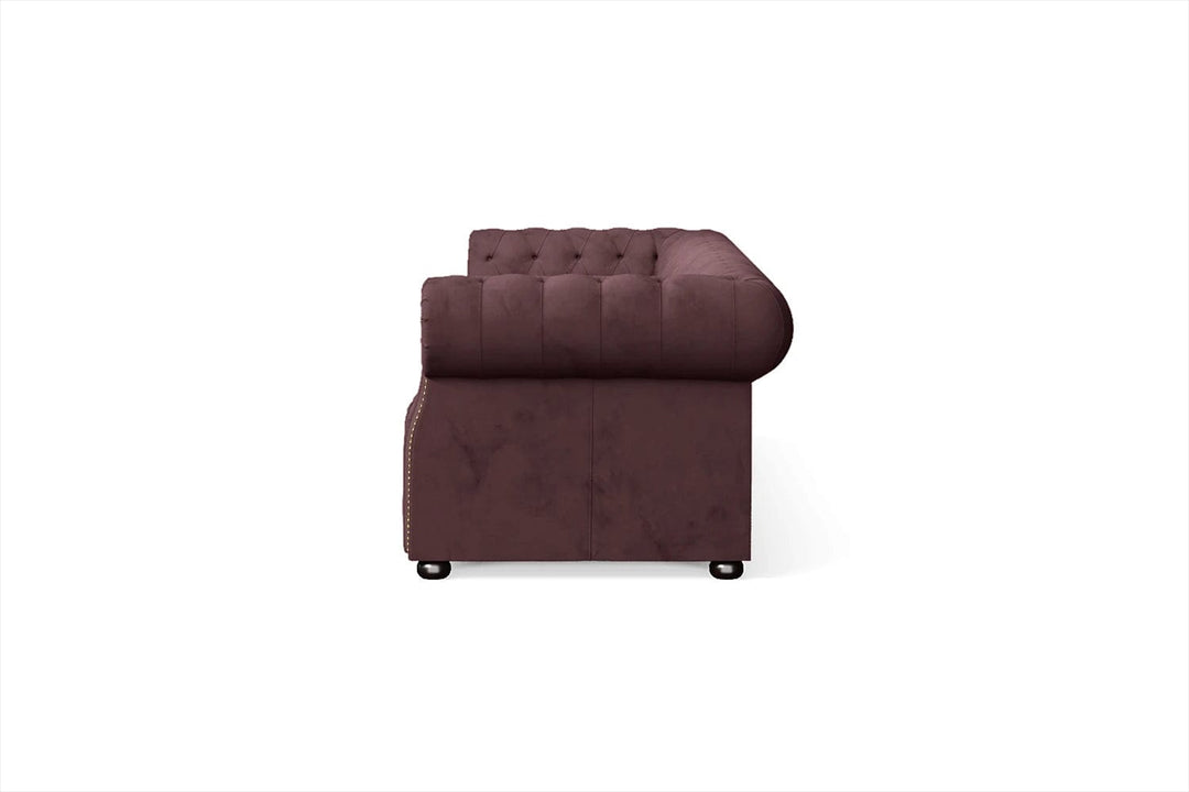 LIVELUSSO Sofa Cuneo 4 Seater Sofa Grape Velvet