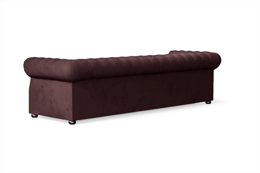 LIVELUSSO Sofa Cuneo 4 Seater Sofa Grape Velvet