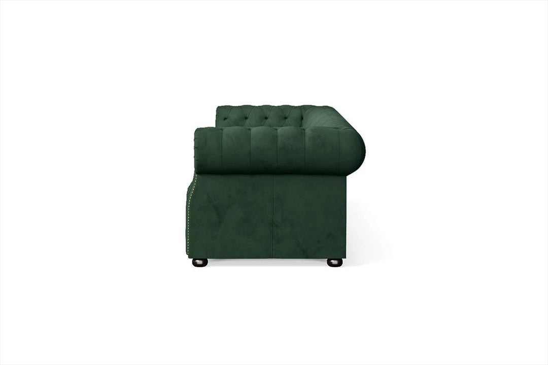 LIVELUSSO Sofa Cuneo 4 Seater Sofa Green Velvet