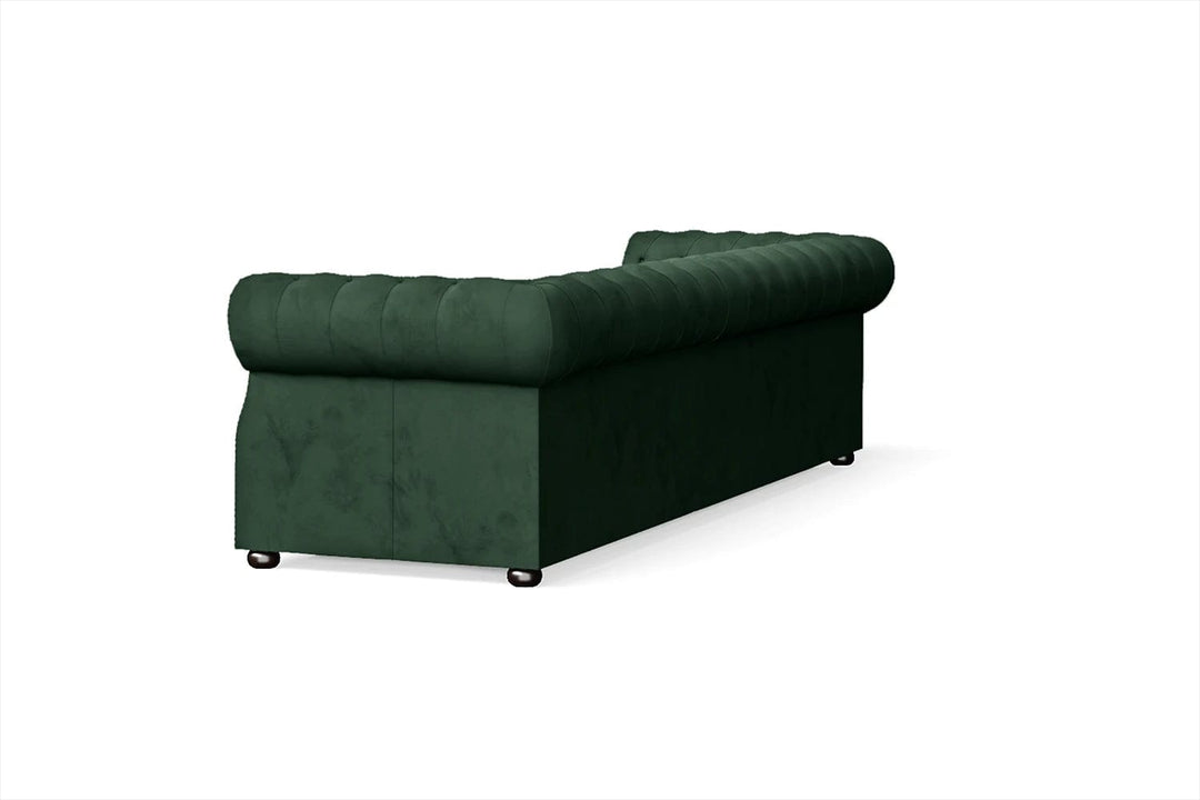 LIVELUSSO Sofa Cuneo 4 Seater Sofa Green Velvet