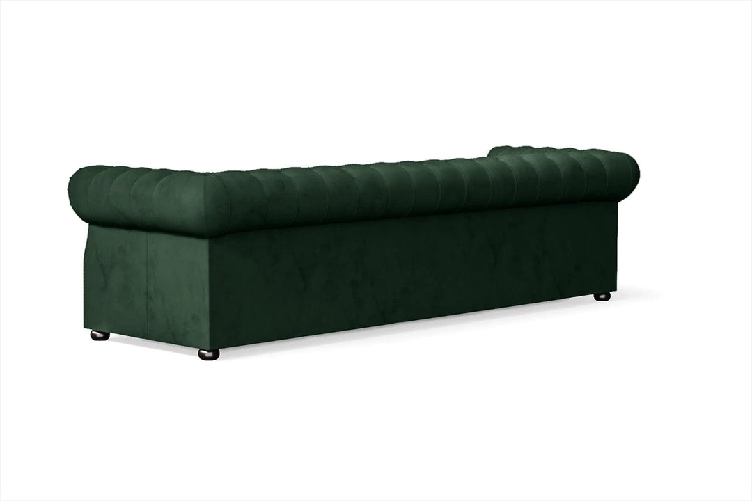 LIVELUSSO Sofa Cuneo 4 Seater Sofa Green Velvet