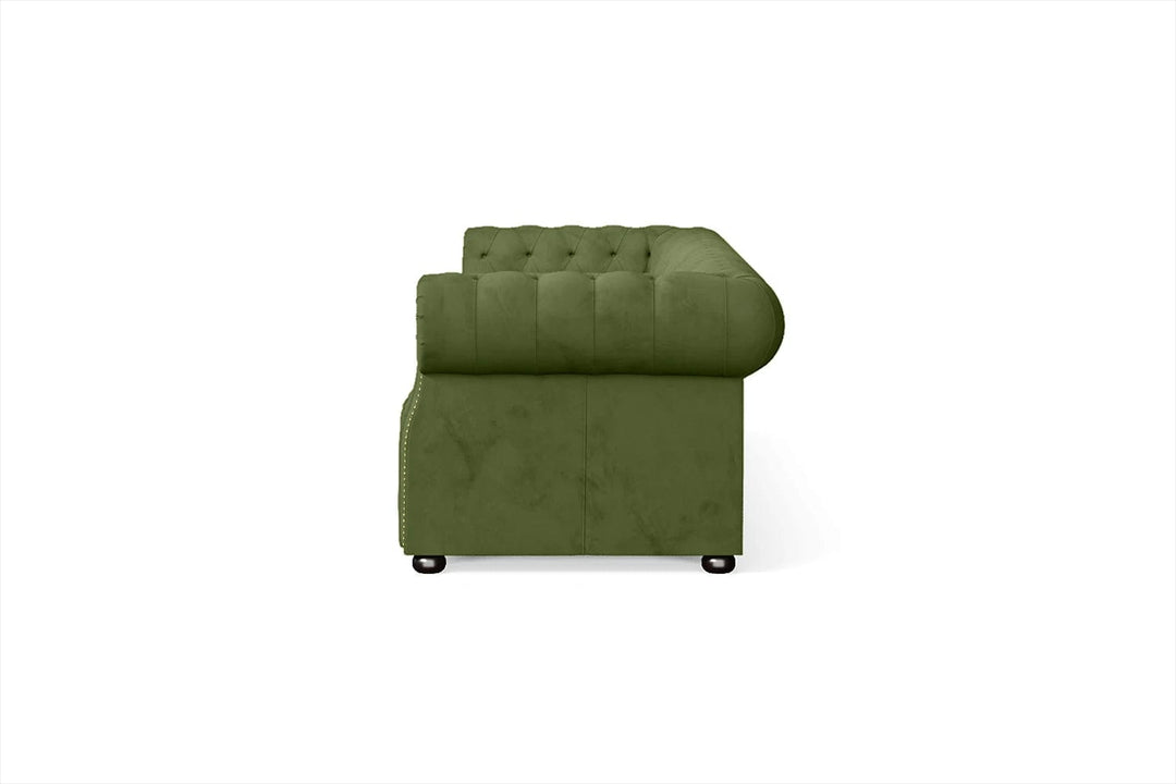 LIVELUSSO Sofa Cuneo 4 Seater Sofa Lime Velvet