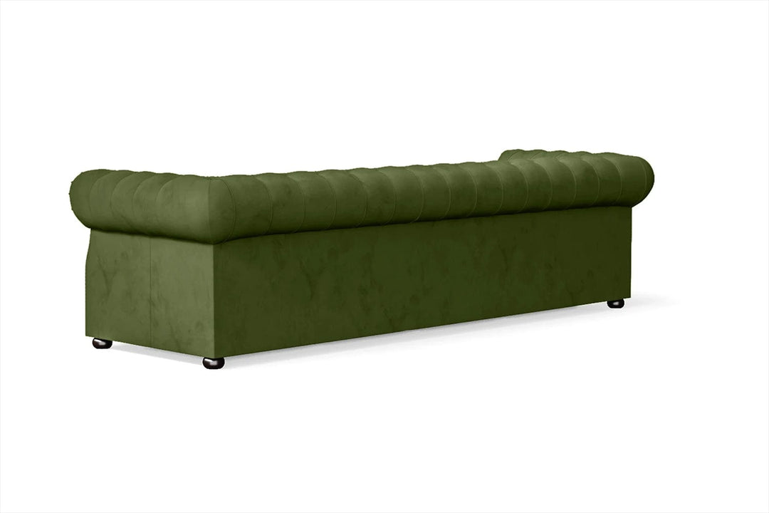 LIVELUSSO Sofa Cuneo 4 Seater Sofa Lime Velvet