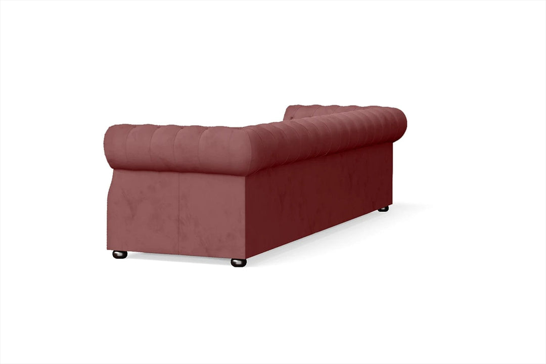 LIVELUSSO Sofa Cuneo 4 Seater Sofa Pink Velvet