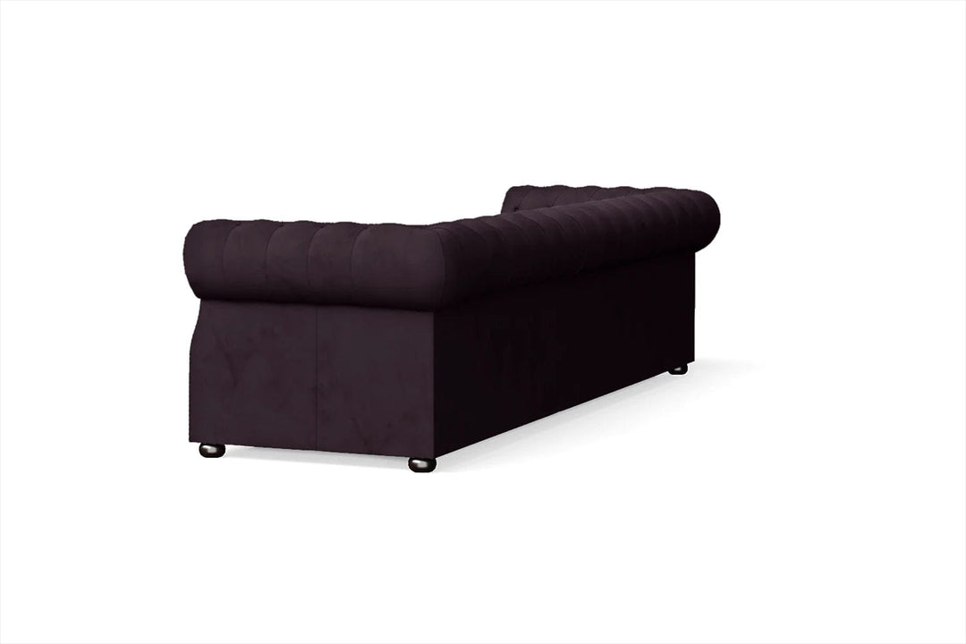 LIVELUSSO Sofa Cuneo 4 Seater Sofa Purple Velvet