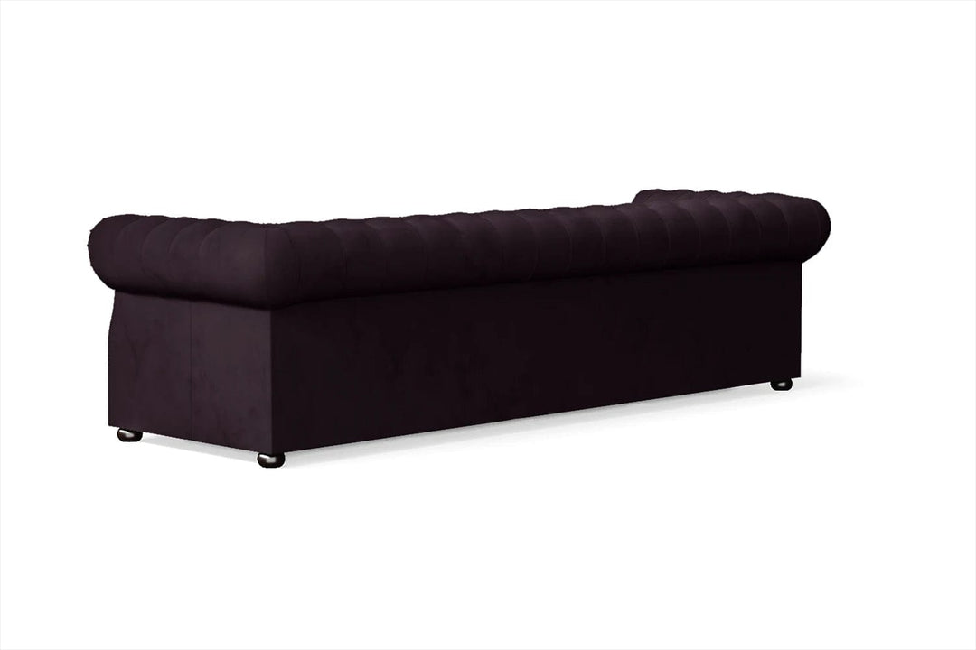 LIVELUSSO Sofa Cuneo 4 Seater Sofa Purple Velvet