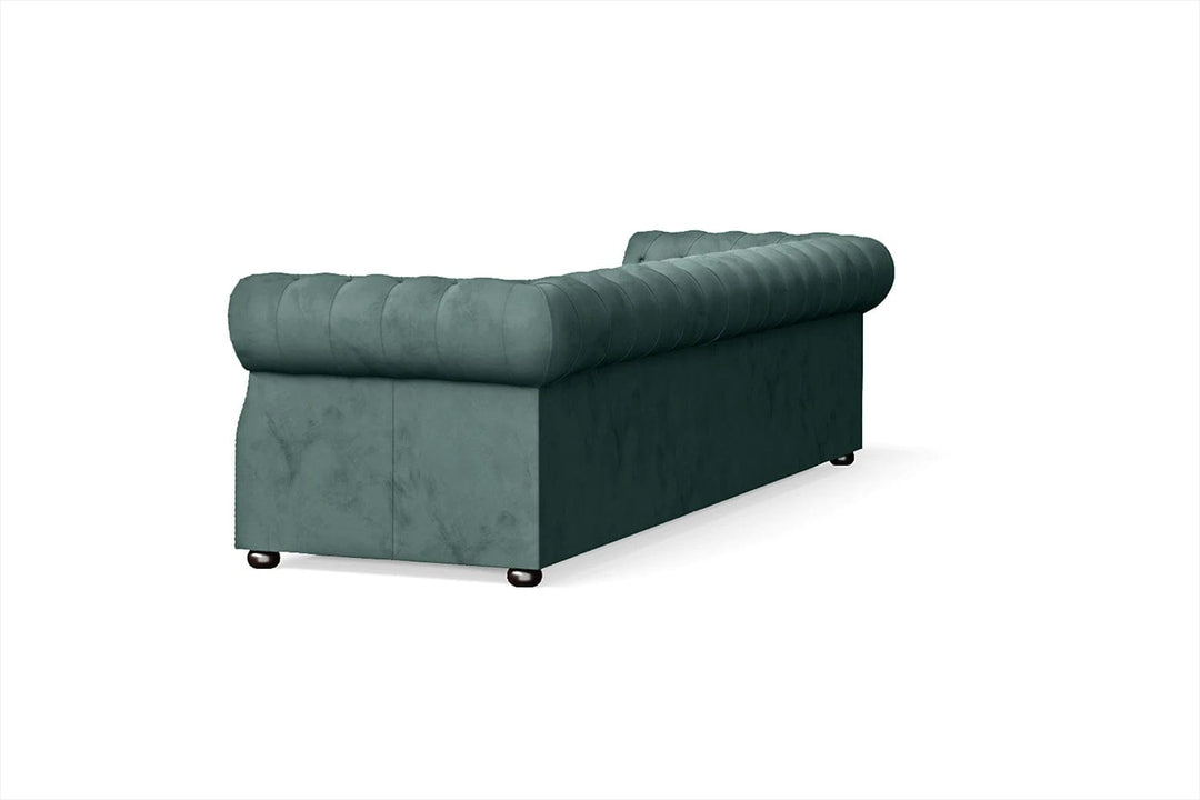 LIVELUSSO Sofa Cuneo 4 Seater Sofa Teal Velvet