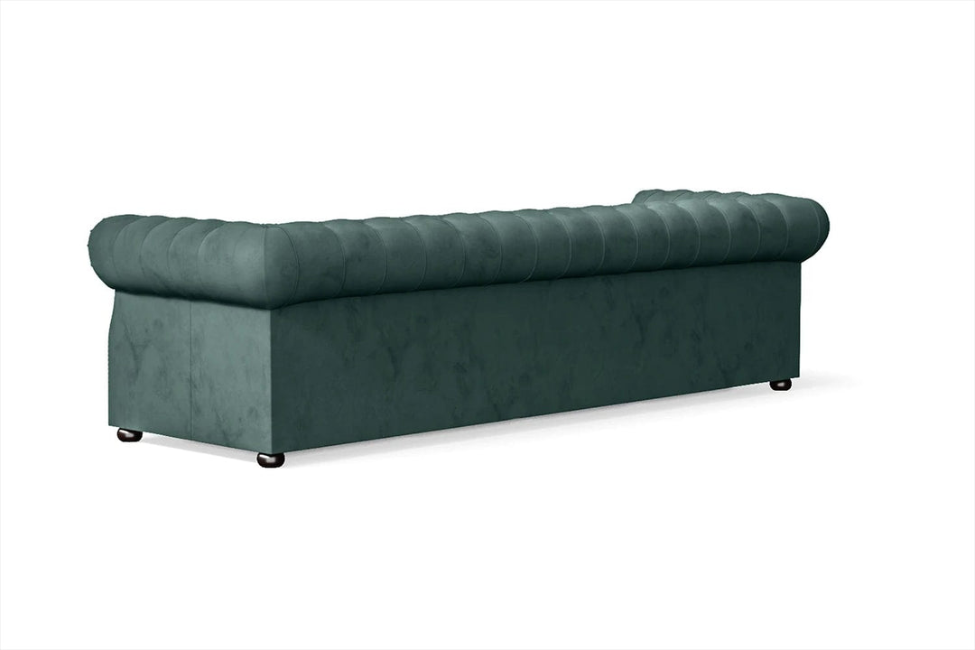 LIVELUSSO Sofa Cuneo 4 Seater Sofa Teal Velvet