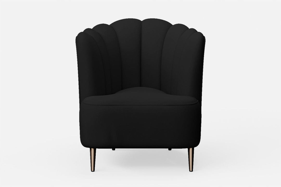 LIVELUSSO Armchair Elena Armchair Black Leather