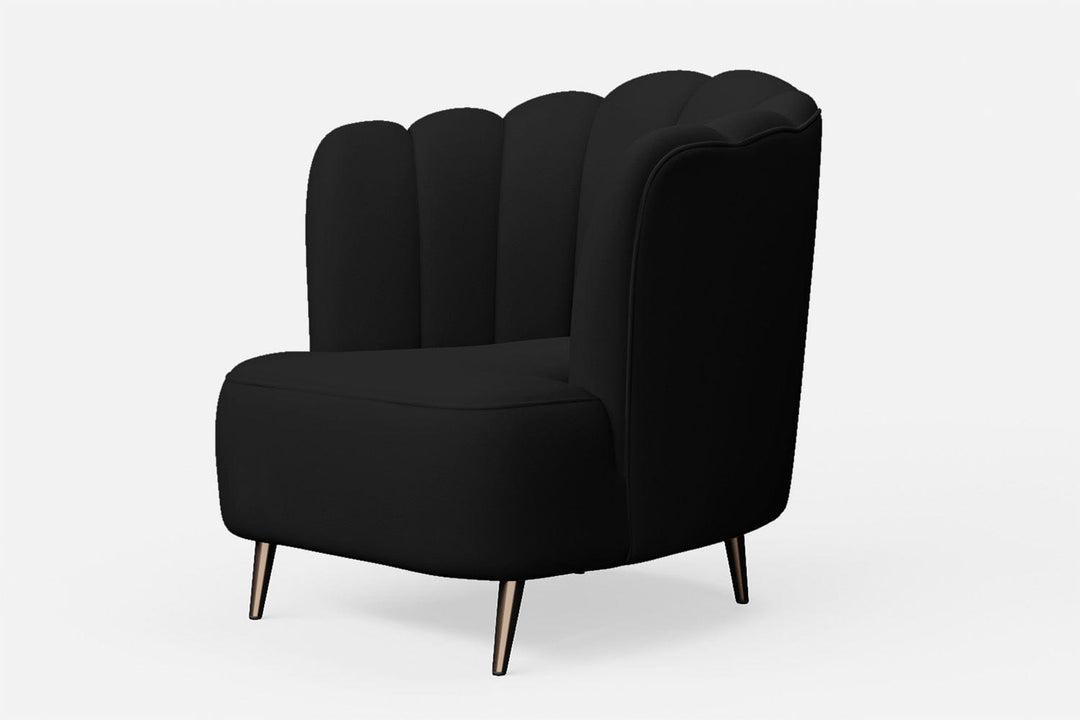 LIVELUSSO Armchair Elena Armchair Black Leather