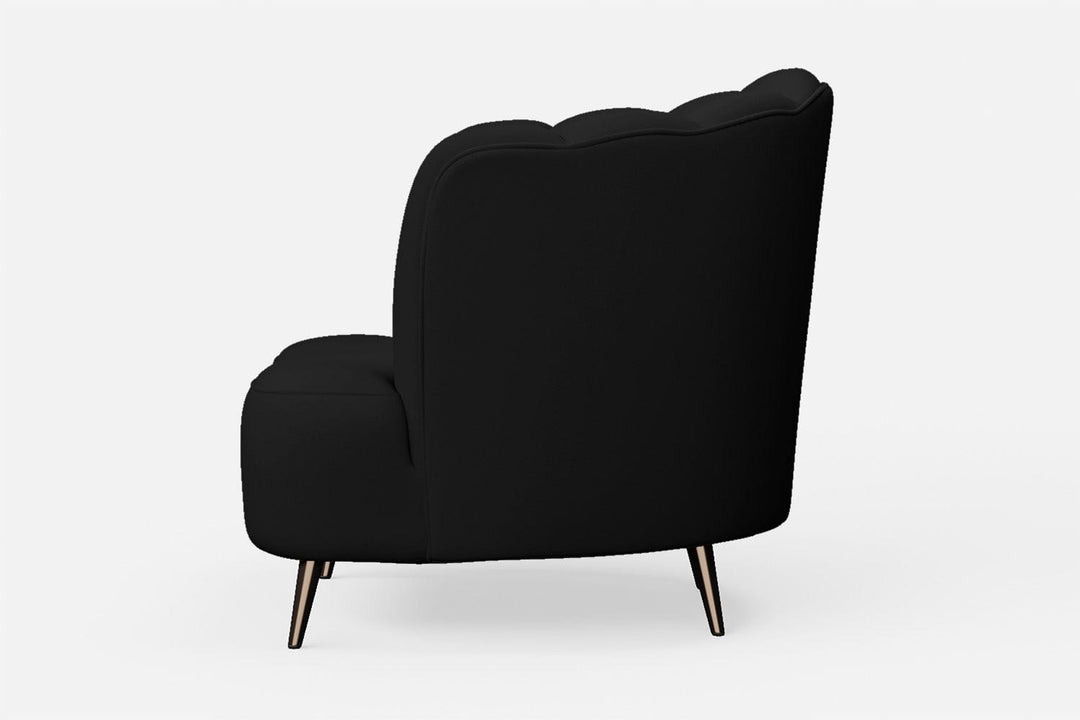 LIVELUSSO Armchair Elena Armchair Black Leather