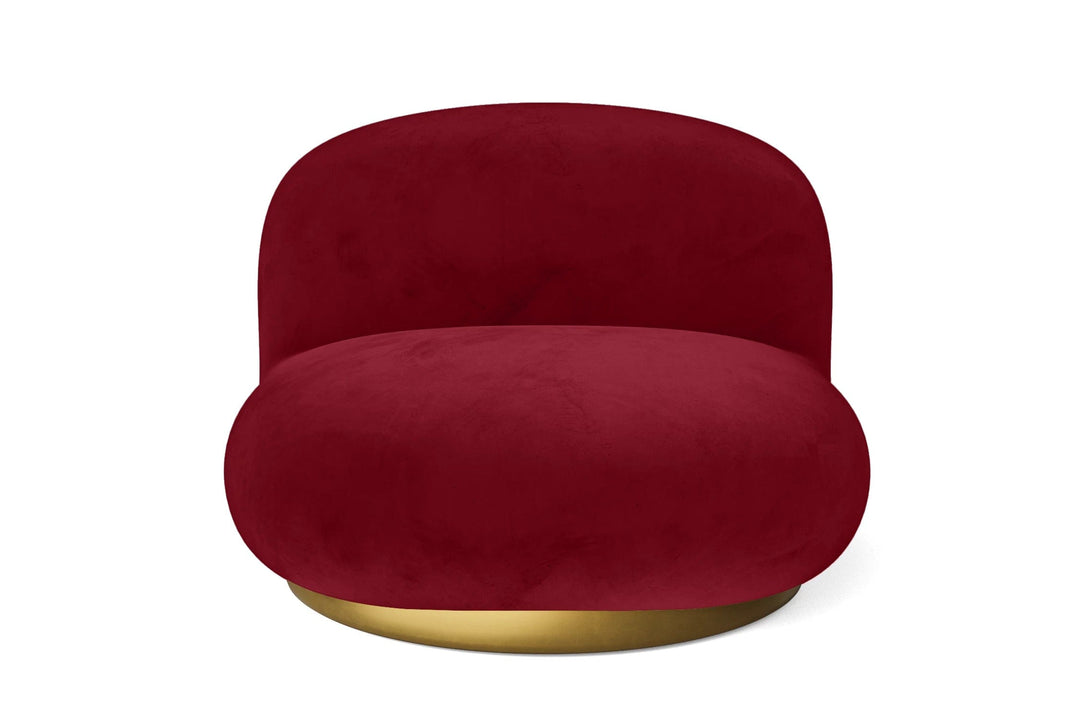 LIVELUSSO Armchair Elkton Armchair Red Velvet