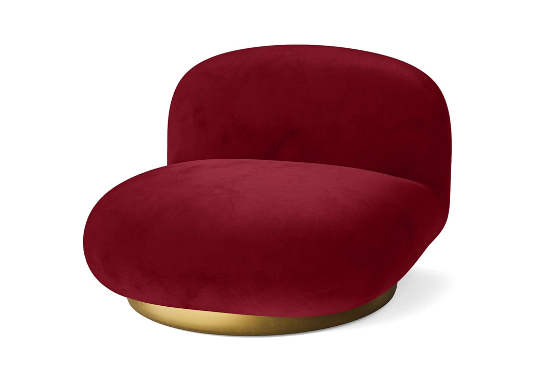 LIVELUSSO Armchair Elkton Armchair Red Velvet