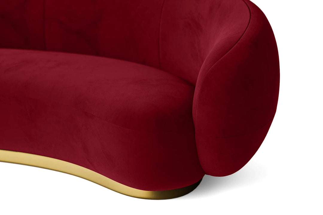 LIVELUSSO Armchair Elkton Armchair Red Velvet