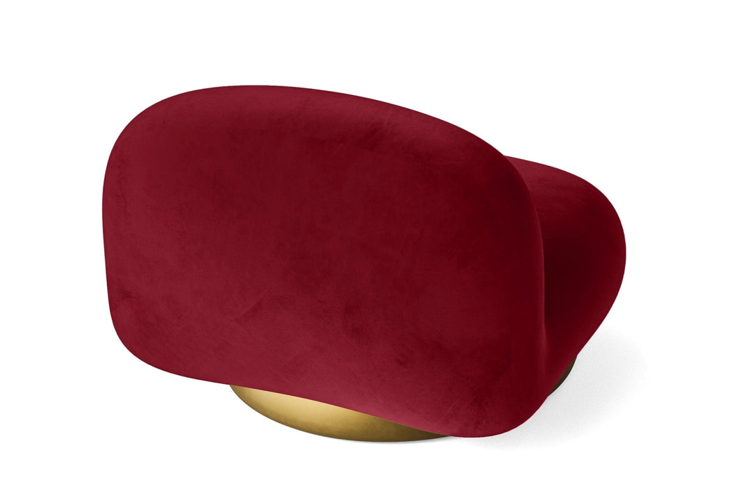 LIVELUSSO Armchair Elkton Armchair Red Velvet