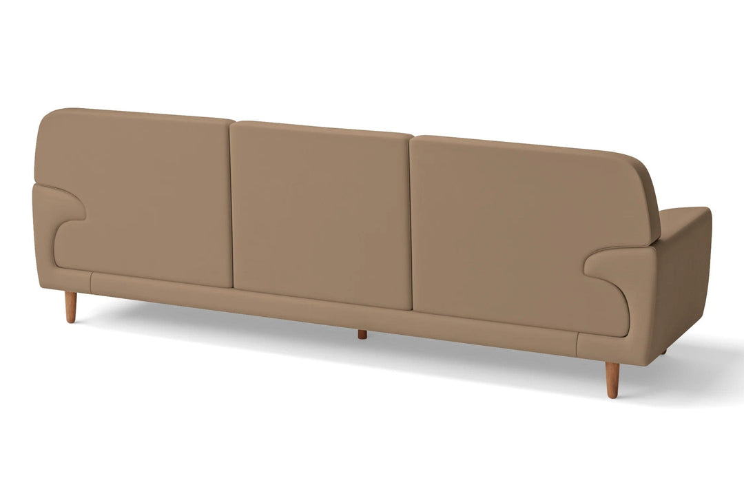 LIVELUSSO Sofa Ferrara 4 Seater Sofa Stone Leather