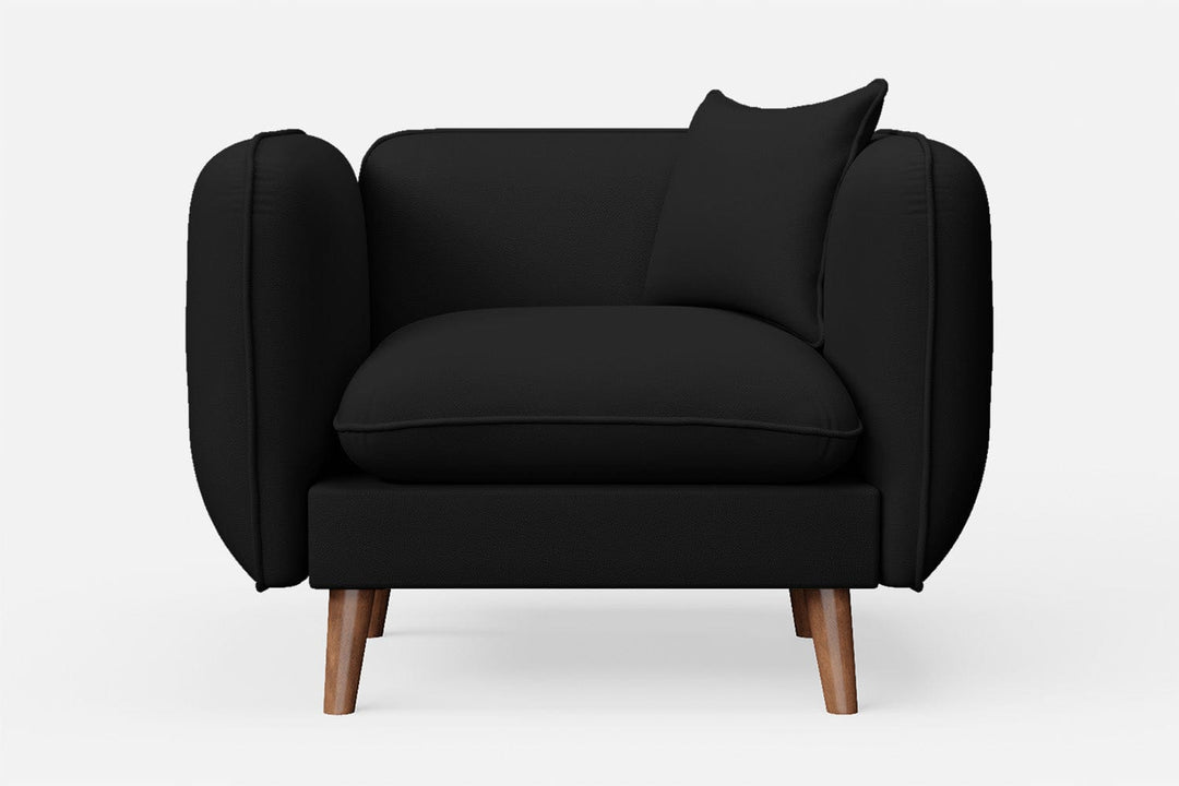 LIVELUSSO Armchair Florence Armchair Black Leather