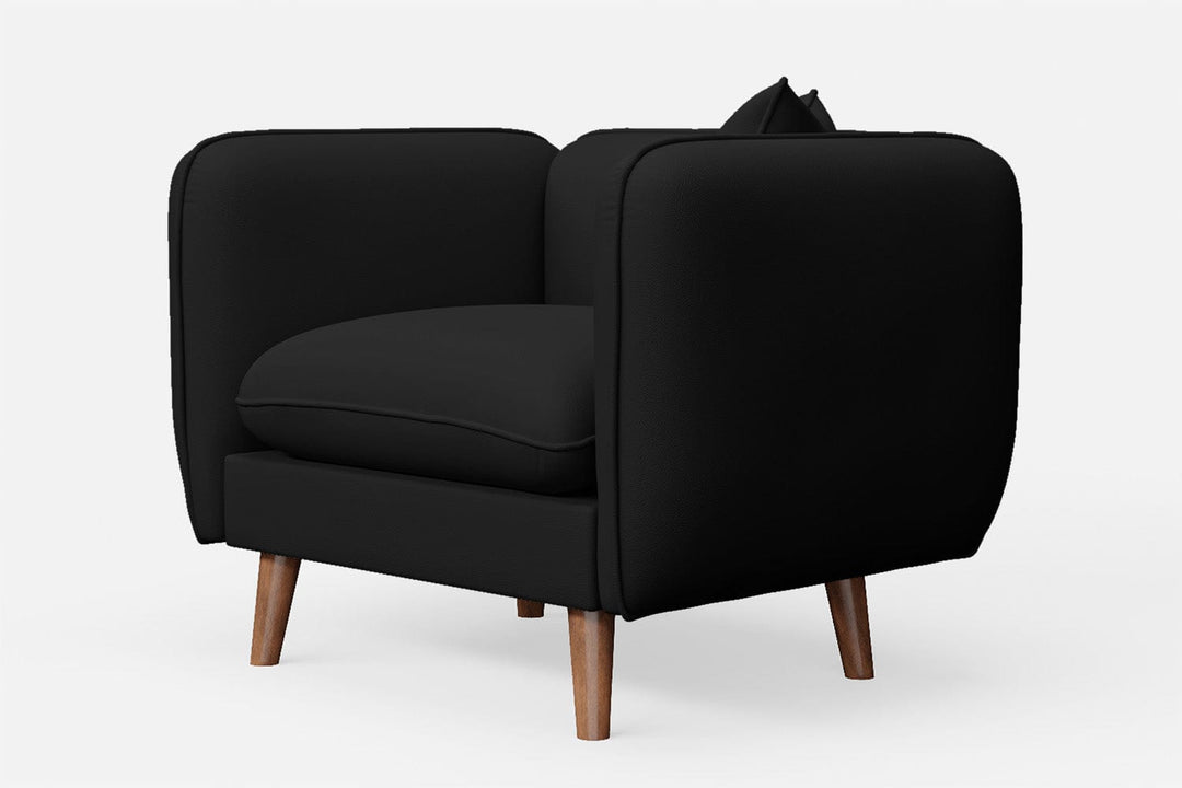 LIVELUSSO Armchair Florence Armchair Black Leather