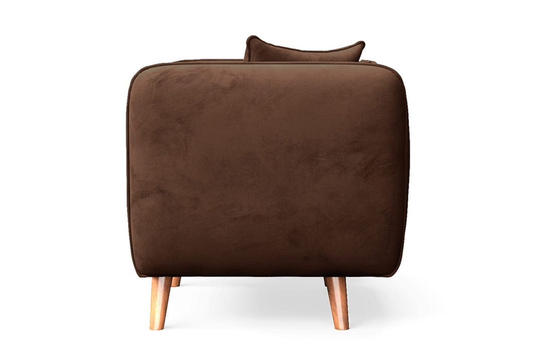 LIVELUSSO Armchair Florence Armchair Coffee Brown Velvet