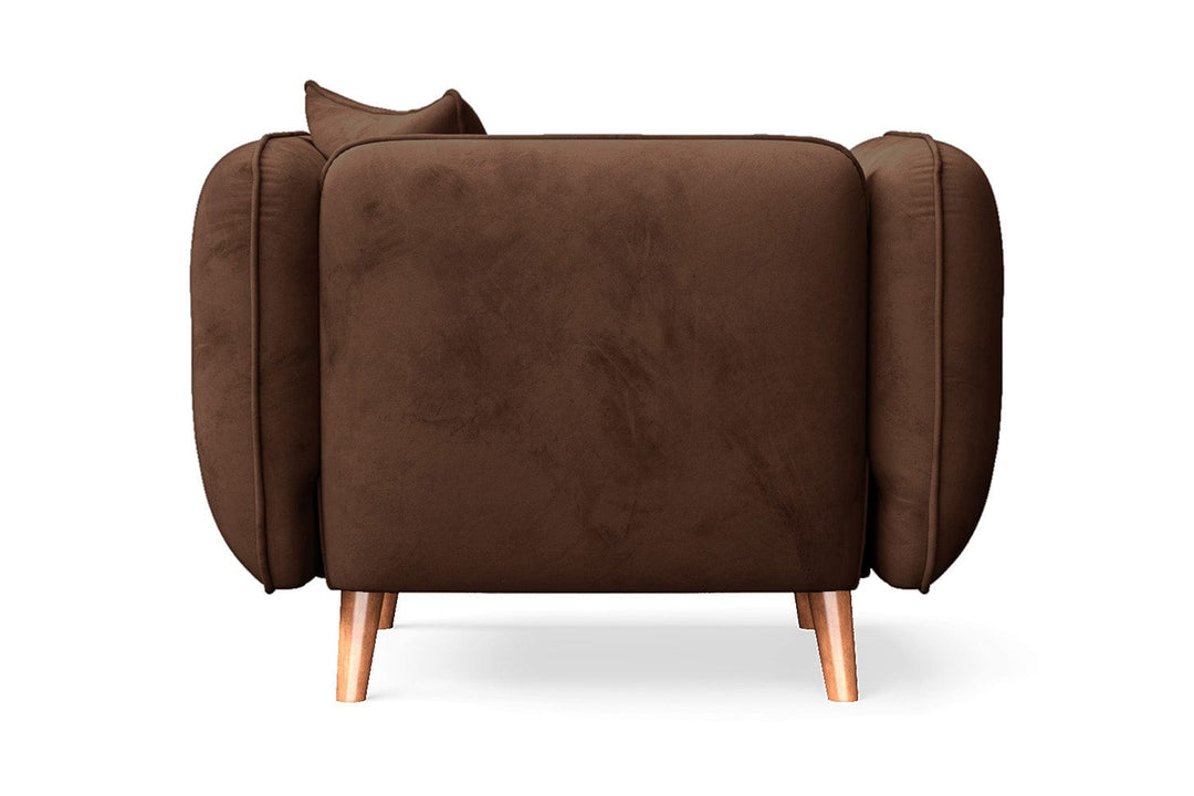 LIVELUSSO Armchair Florence Armchair Coffee Brown Velvet