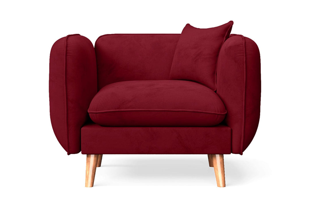 LIVELUSSO Armchair Florence Armchair Red Velvet