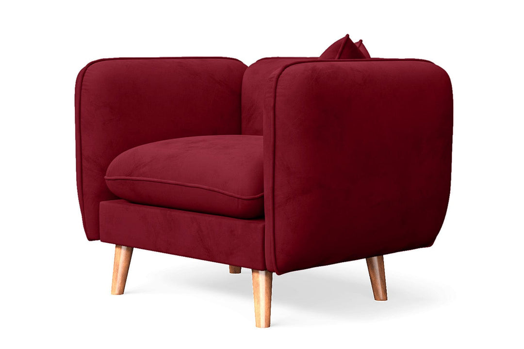 LIVELUSSO Armchair Florence Armchair Red Velvet