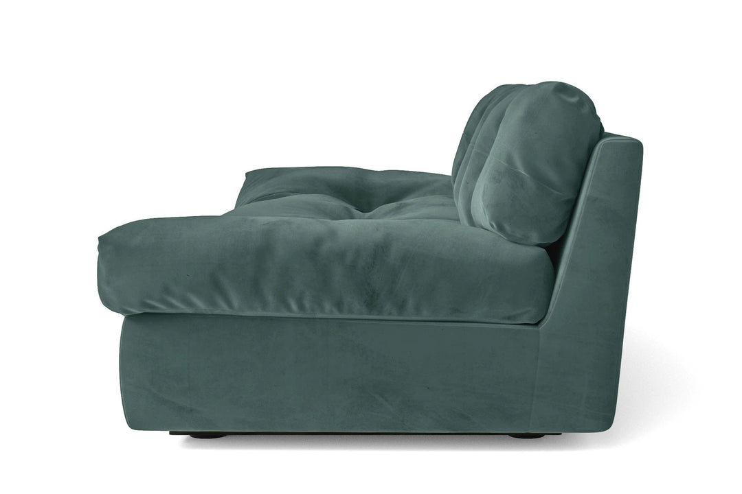 LIVELUSSO Sofa Forli 4 Seater Sofa Teal Velvet