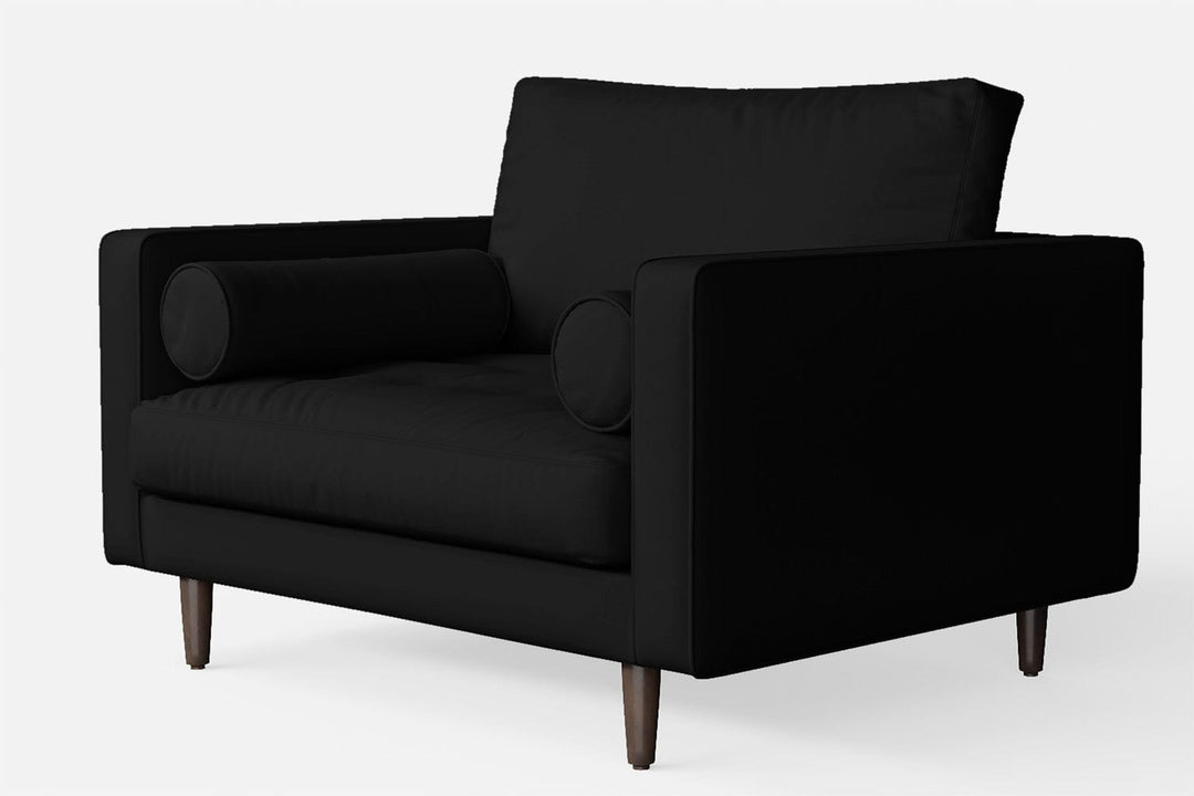 LIVELUSSO Armchair Gela Armchair Black Leather