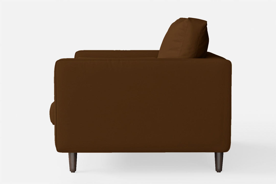 LIVELUSSO Armchair Gela Armchair Walnut Brown Leather