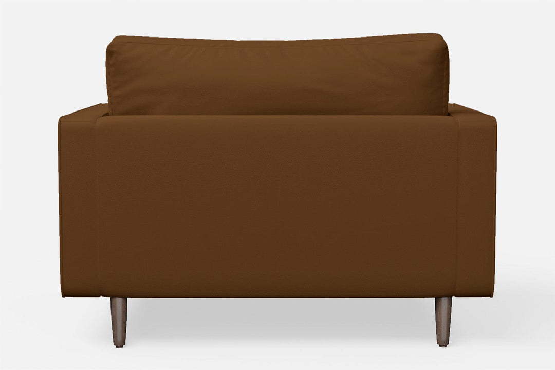 LIVELUSSO Armchair Gela Armchair Walnut Brown Leather