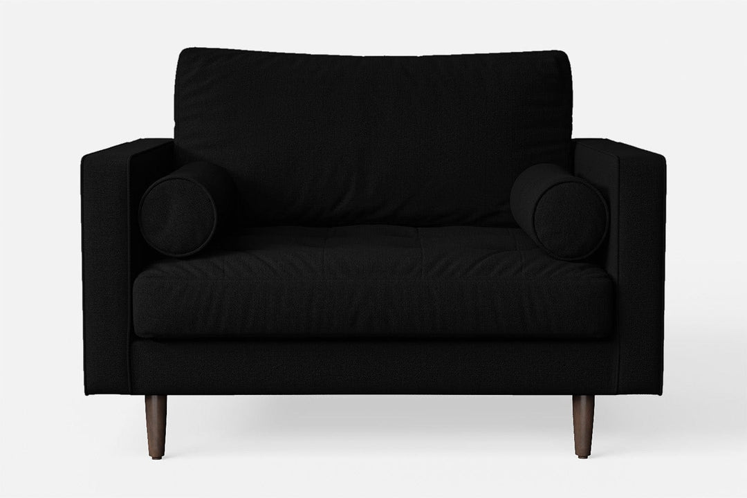 LIVELUSSO Armchair Gela Armchair Black Linen Fabric