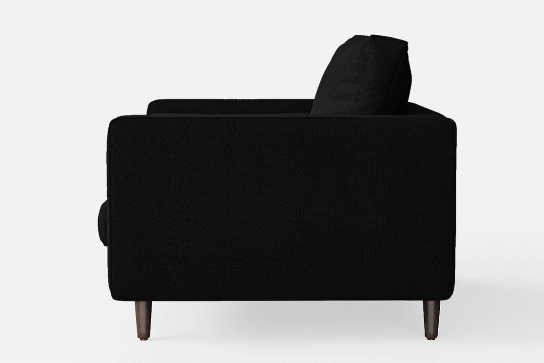 LIVELUSSO Armchair Gela Armchair Black Linen Fabric