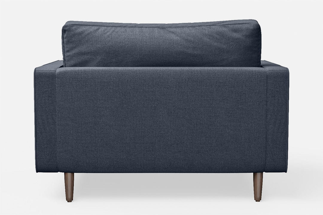 LIVELUSSO Armchair Gela Armchair Dark Blue Linen Fabric